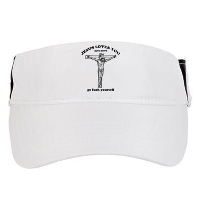 Jesus Loves You But I Don't Go Fuck Yourself Adult Drive Performance Visor