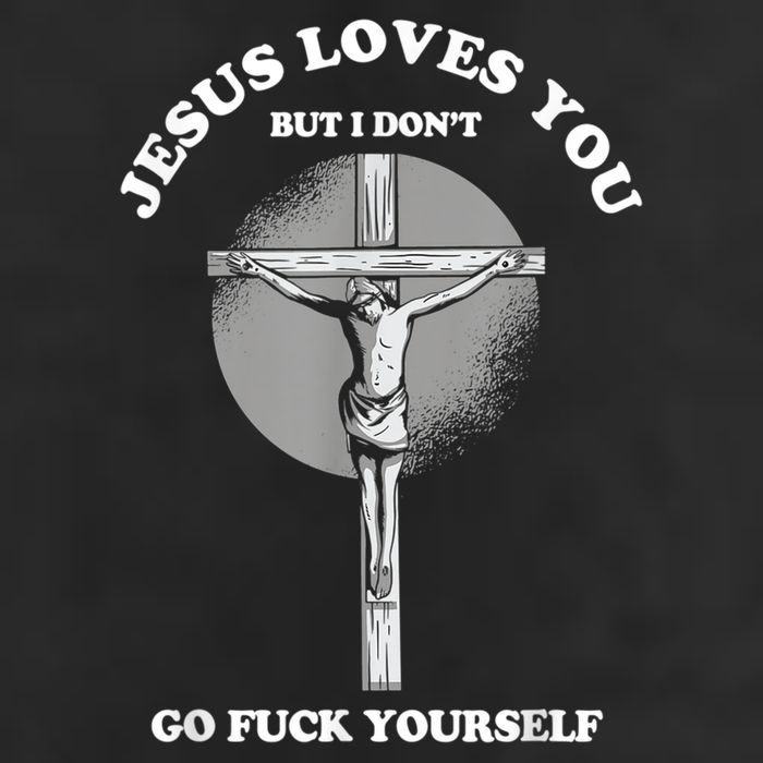 Jesus Loves You But I Don't Go Fuck Yourself Adult Drive Performance Visor