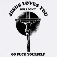 Jesus Loves You But I Don't Go Fuck Yourself Mesh Reversible Basketball Jersey Tank
