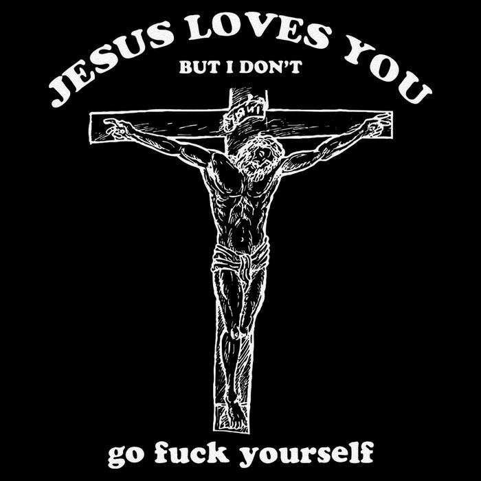 Jesus Loves You But I DonT Funny 16 in Basic Backpack