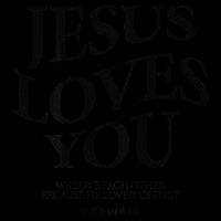 Jesus Loves You We Love Each Other 16 in Basic Backpack