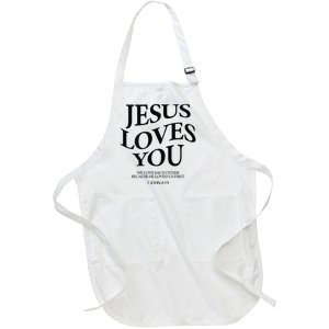 Jesus Loves You We Love Each Other Full-Length Apron With Pockets