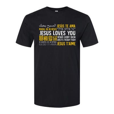 Jesus Loves You In Many Languages Christian Evangelism Softstyle® CVC T-Shirt