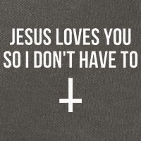 Jesus Loves You So I Dont Have To Cotton Canvas Backpack