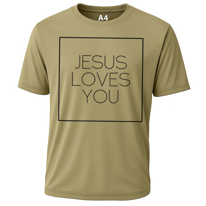 Jesus Loves You Cooling Performance Crew T-Shirt