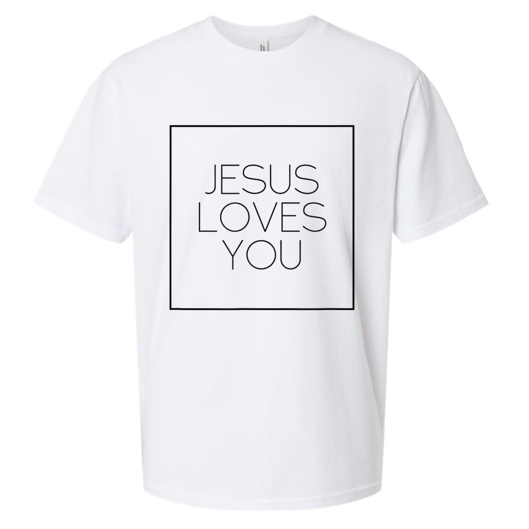 Jesus Loves You Sueded Cloud Jersey T-Shirt