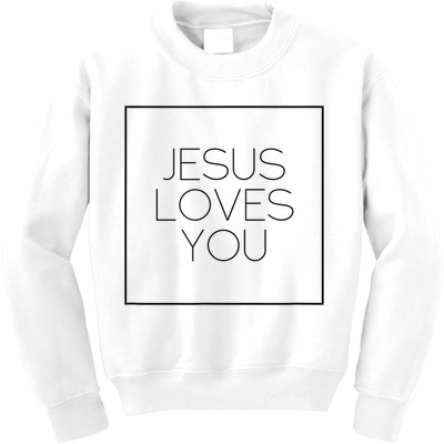 Jesus Loves You Kids Sweatshirt