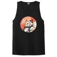 Japanese Minimalist 1950s Retro Space Cat Good Luck Kanji PosiCharge Competitor Tank