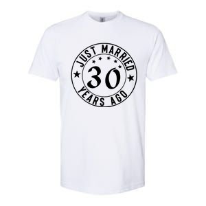 Just Married 30 Years Ago Happy Anniversary Softstyle CVC T-Shirt