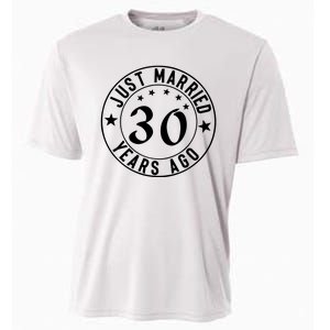 Just Married 30 Years Ago Happy Anniversary Cooling Performance Crew T-Shirt