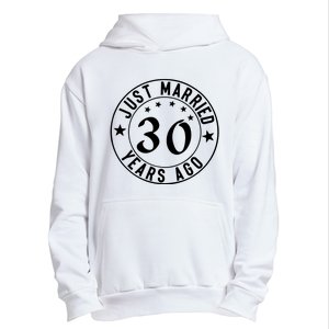 Just Married 30 Years Ago Happy Anniversary Urban Pullover Hoodie