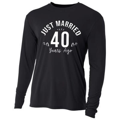 Just Married 40 Years Ago Husband And Wife Cooling Performance Long Sleeve Crew