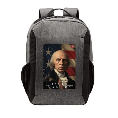 James Madison 4th President Of The United States Portrait Vector Backpack