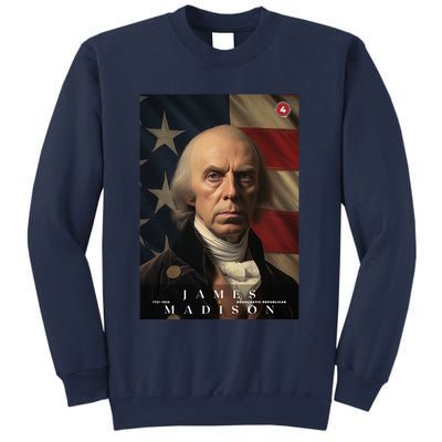 James Madison 4th President Of The United States Portrait Sweatshirt