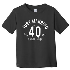 Just Married 40 Years Ago Husband And Wife Toddler T-Shirt