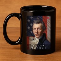 James Monroe 5th President Of The United States Portrait 11oz C Handle Ceramic Mug