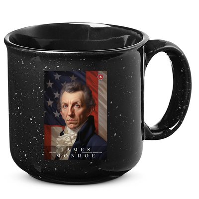 James Monroe 5th President Of The United States Portrait 15oz Campfire Ceramic Mug