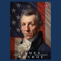 James Monroe 5th President Of The United States Portrait Cooling Performance Crew T-Shirt