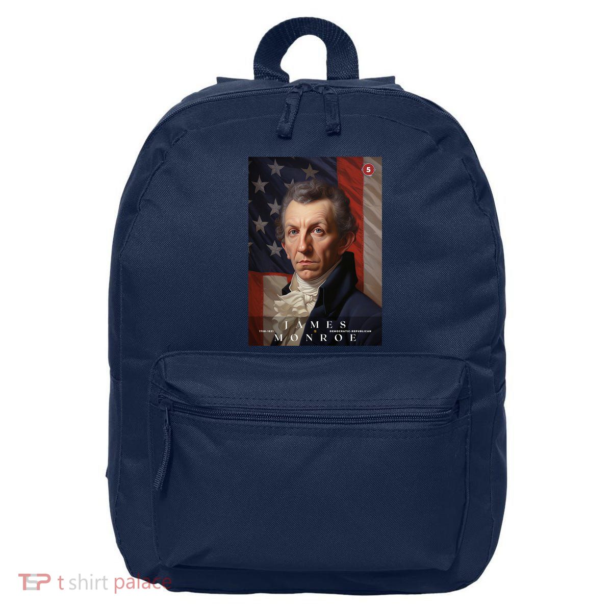 James Monroe 5th President Of The United States Portrait 16 in Basic Backpack