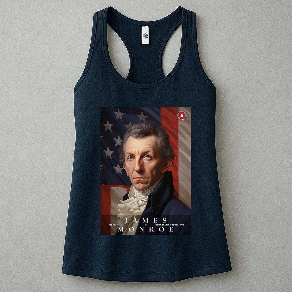 James Monroe 5th President Of The United States Portrait Womens Tank Top