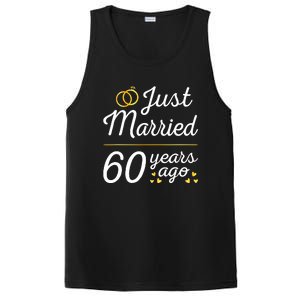 Just Married 60 Years Ago 60th Wedding Anniversary Matching PosiCharge Competitor Tank