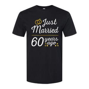 Just Married 60 Years Ago 60th Wedding Anniversary Matching Softstyle CVC T-Shirt