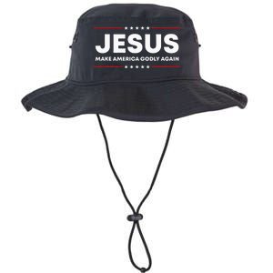 Jesus Make America Godly Again Patriotic Christian Faith USA Legacy Cool Fit Booney Bucket Hat