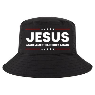 Jesus Make America Godly Again Patriotic Christian Faith Usa Gift Cool Comfort Performance Bucket Hat