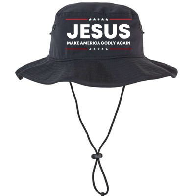 Jesus Make America Godly Again Patriotic Christian Faith Usa Gift Bucket Hat