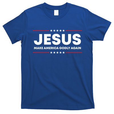 Jesus Make America Godly Again Patriotic Christian Faith Usa Gift T-Shirt
