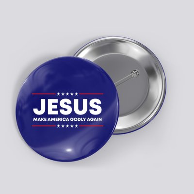 Jesus Make America Godly Again Patriotic Christian Faith Usa Gift Button
