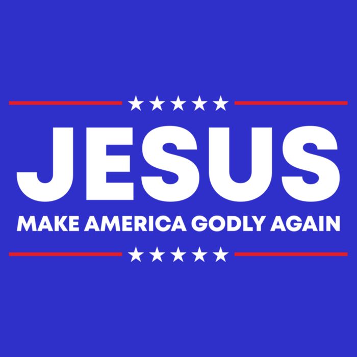 Jesus Make America Godly Again Patriotic Christian Faith Usa Gift Zip Tote Bag