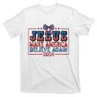 Jesus Make America Believe Again 2024 Election Usa 2024 T-Shirt