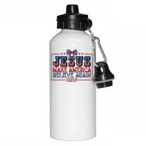 Jesus Make America Believe Again 2024 Election Usa 2024 Aluminum Water Bottle