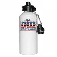 Jesus Make America Believe Again 2024 Election Usa 2024 Aluminum Water Bottle