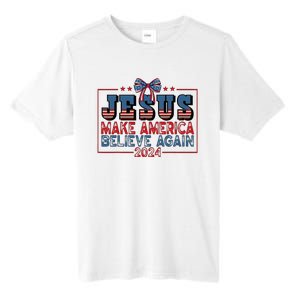 Jesus Make America Believe Again 2024 Election Usa 2024 Tall Fusion ChromaSoft Performance T-Shirt