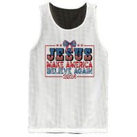 Jesus Make America Believe Again 2024 Election Usa 2024 Mesh Reversible Basketball Jersey Tank