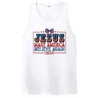 Jesus Make America Believe Again 2024 Election Usa 2024 PosiCharge Competitor Tank