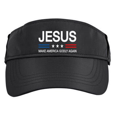 Jesus Make America Godly Again Christian Patriot God Faith Adult Drive Performance Visor