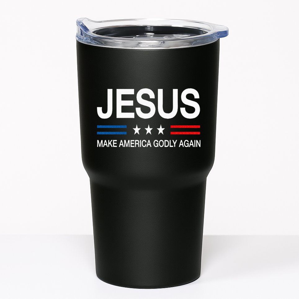 Jesus Make America Godly Again Christian Patriot God Faith Tumbler