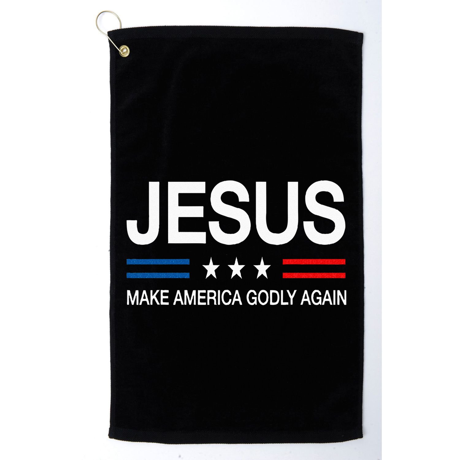 Jesus Make America Godly Again Christian Patriot God Faith Golf Towel