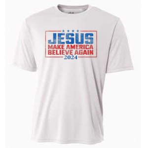 Jesus Make America Believe Again 2024 Cooling Performance Crew T-Shirt