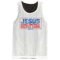 Jesus Make America Believe Again 2024 Mesh Reversible Basketball Jersey Tank