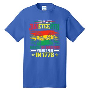 Juneteenth My Ancestors Free Black African Flag Pride Fist Gift Tall T-Shirt