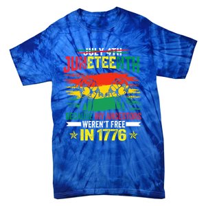 Juneteenth My Ancestors Free Black African Flag Pride Fist Gift Tie-Dye T-Shirt