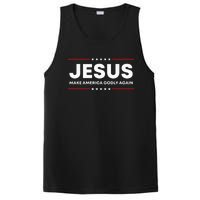 Jesus Make America Godly Again Patriotic Christian Faith Usa PosiCharge Competitor Tank