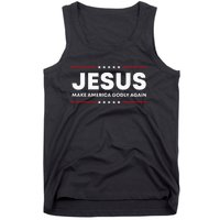 Jesus Make America Godly Again Patriotic Christian Faith Usa Tank Top