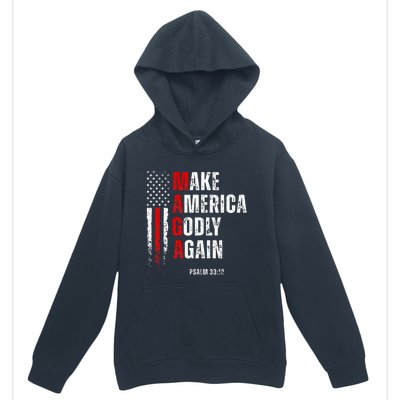 Jesus Make America Godly Again American Patriot Christian Urban Pullover Hoodie