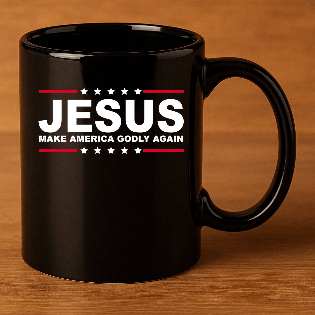 Jesus Make America Godly Again 11oz C Handle Ceramic Mug