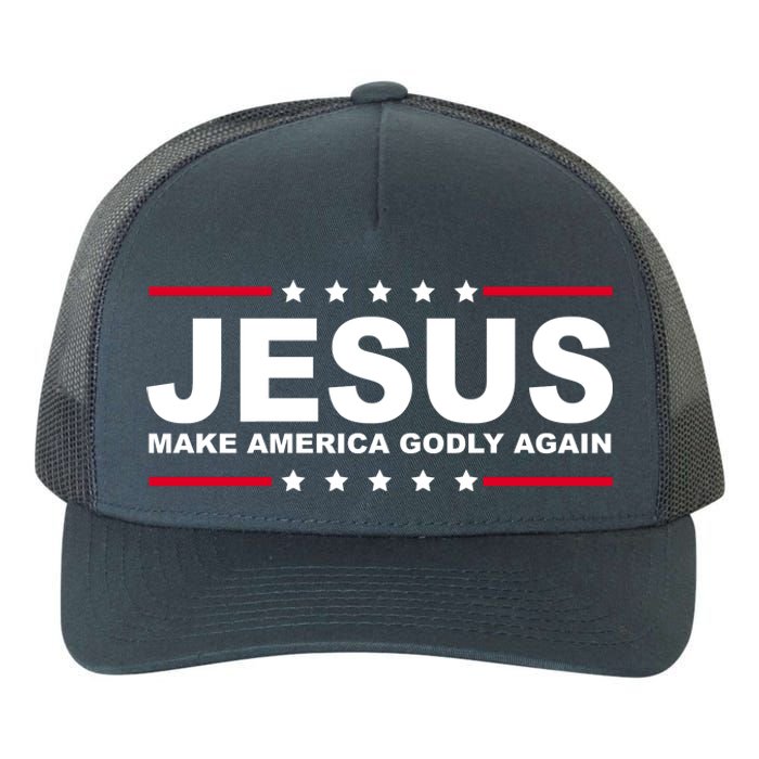 Jesus Make America Godly Again Yupoong Adult 5-Panel Trucker Hat